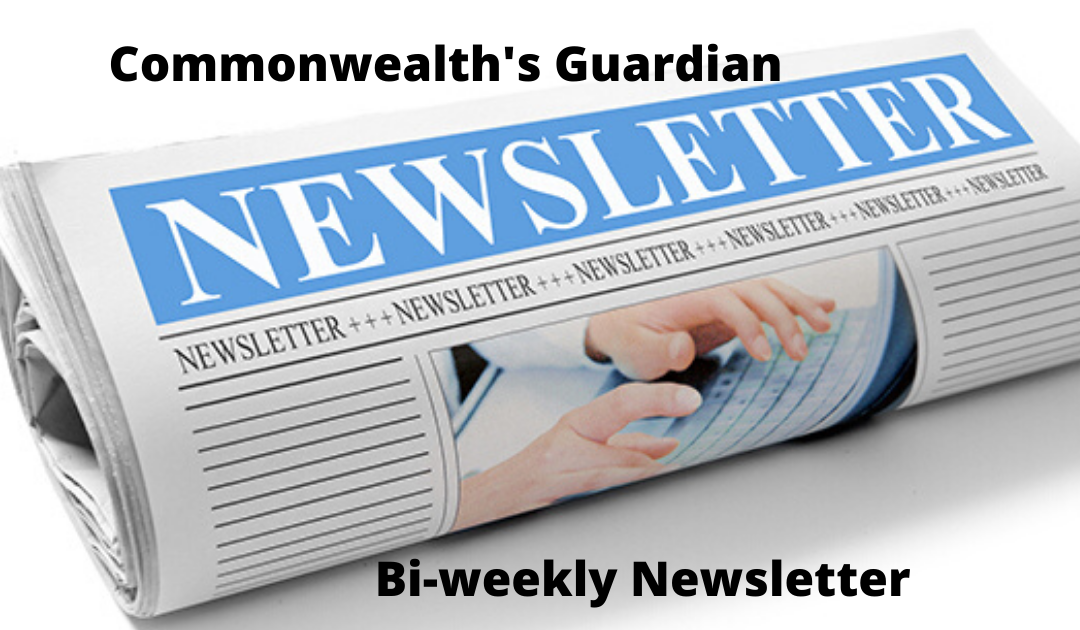 Issue #10 2020 Commonwealth’s Guardian Bi-Weekly Newsletter